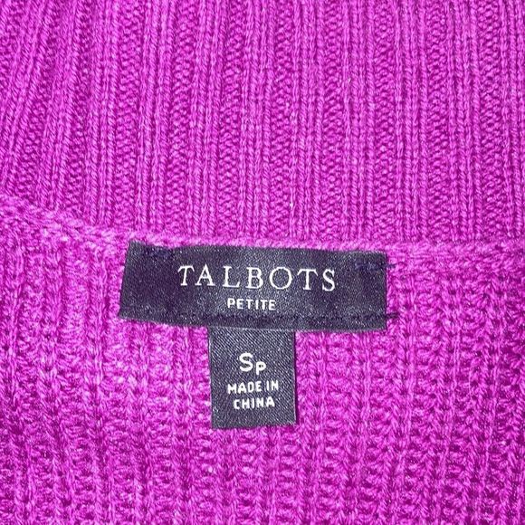 Womens Talbot SHAKER STITCH SWEATER - VARIEGATED STRIPESmall Petite - Picture 4 of 10